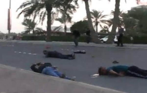 إطلاق نار عشوائي على المتظاهرين في البحرين 