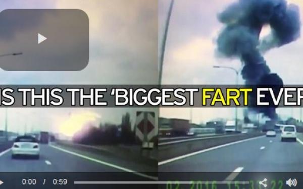 بالفيديو لحظة انفجار معمل للنفايات