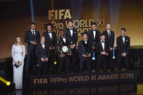 اللائحة الكاملة للفائزين بجوائز "فيفا" في العام 2015
