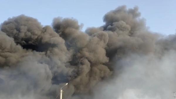 حريق مهول بدوار زمران جماعة تسلطانت (فيديو)