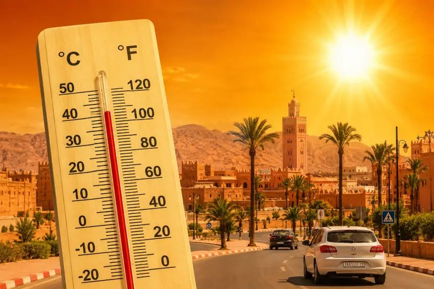 أخبار وطنيةنشرة إنذارية.. حرارة تصل إلى 44 درجة وزخات رعدية قوية بعدد من أقاليم المملكةتتوقع مصالح الأرصاد الجوية تسجيل موجة حر وطقس حار بعدد من أقاليم المملكة، إلى جانب زخات رعدية محلياً قوية قد تكون مصحوبة بتساقط البَرَد وهبات