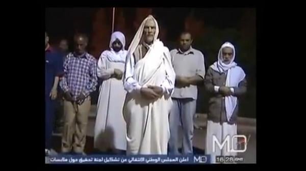 صلاة الجنازة على القذافي وابنه