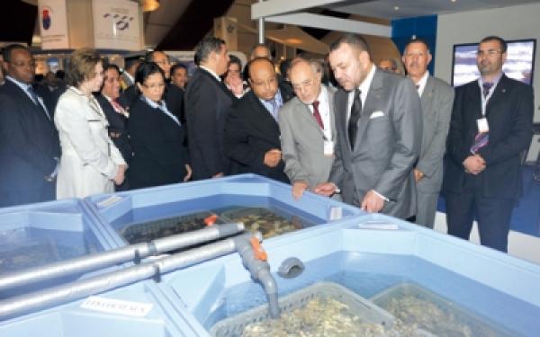 الملك يفتتح الدورة الأولى للمعرض الدولي للصيد البحري «أليوتيس»