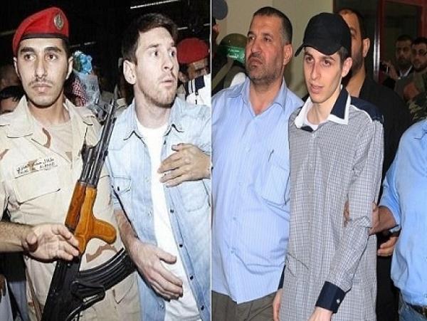 إسرائيليون يُقارنون بين "ميسي" والجندي "شاليط"