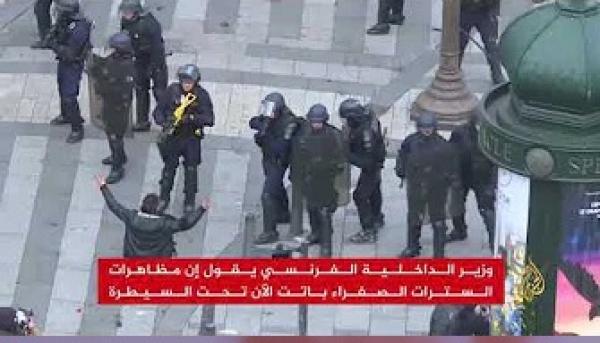 التوتر يسود شوارع باريس والفرنسيون بانتظار خطاب ماكرون