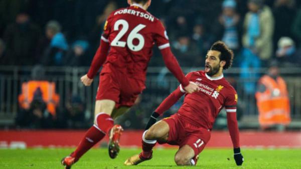 صلاح يهز مرمى السيتي بهدف عالمي و يلحق به خسارته الأولى (فيديو)