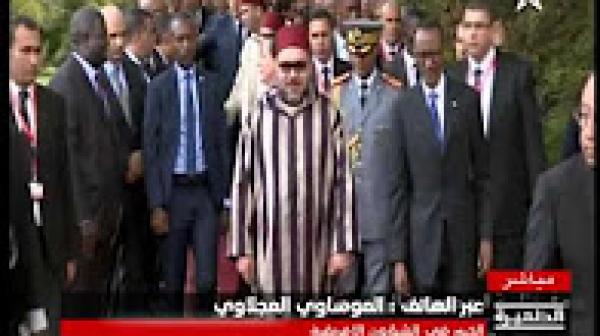 حفل استقبال رسمي في رواندا على شرف الملك محمد السادس