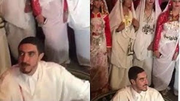 من حفل زفافه.. ابن كاظم الساهر فوق العمارية