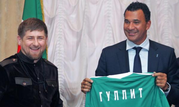 الرئيس الشيشاني يسجل هدفين في لقاء ودي امام نجوم البرازيل