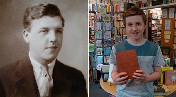 كتاب تعود ملكيته لطفل بنفس الاسم بعد 100عام