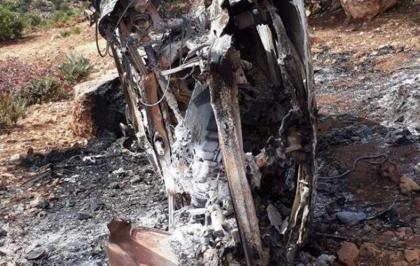 انقلاب سيارة خفيفة بجبال أزيلال و النيران تلتهمها بالكامل (صور)