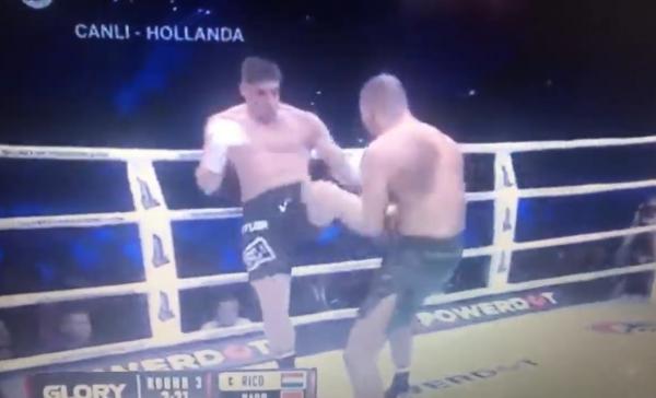 شاهد لحظة إصابة بدر هاري أثناء نزاله ضد ريكو