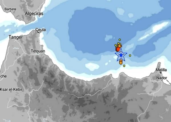 هزة أرضية في عرض السواحل المتوسطية للمغرب و هذه قوتها
