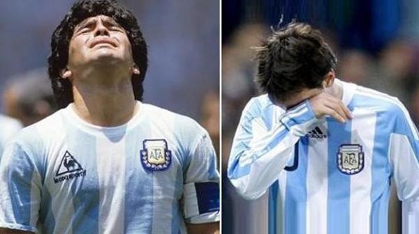 ما أشبه اليوم بالبارحة .. ميسي يعيد نفس حسرة مارادونا في مونديال 1990 امام المانشافت!