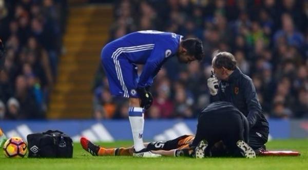 كسر جمجمة لاعب هال سيتي خلال مباراة تشلسي