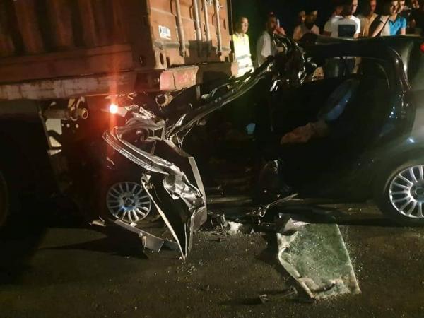 ضابط أمن يلقى حتفه في حادثة سير مروعة بنواحي خريبگة (صور)