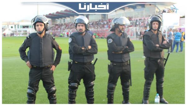 تعبئة أمنية بملعب سانية الرمل في مباراة تطوان والجديدة