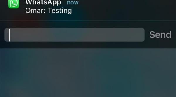 كيفية الرد على رسائل واتس آب من "التنبيهات"