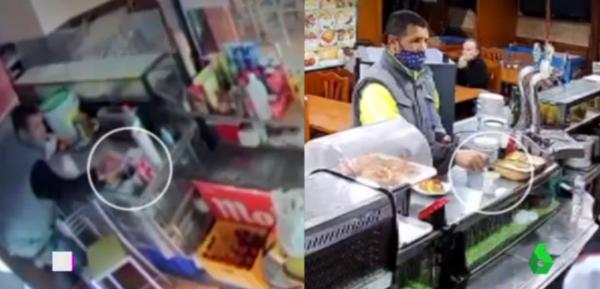 بالفيديو...لص مغربي يستعمل حيلة لا تخطر على بال لسرقة ضحاياه الإسبان وهم يتفرجون