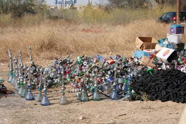 حجز 1037 نرجيلة من مقاهي الشيشة بمكناس