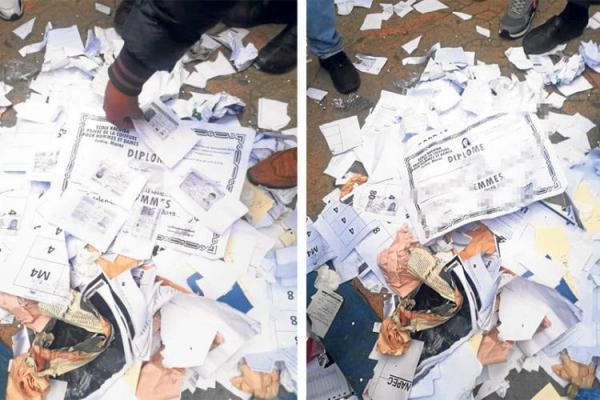 بالصور: غضب واحتجاجات أمام "أنابيك" بالمضيق بسبب رمي بيانات شخصية للمواطنين والأخيرة توضح