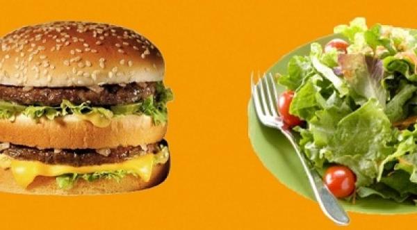 هل تحتوي السلطة على سعرات حرارية أكثر من "البرغر"؟