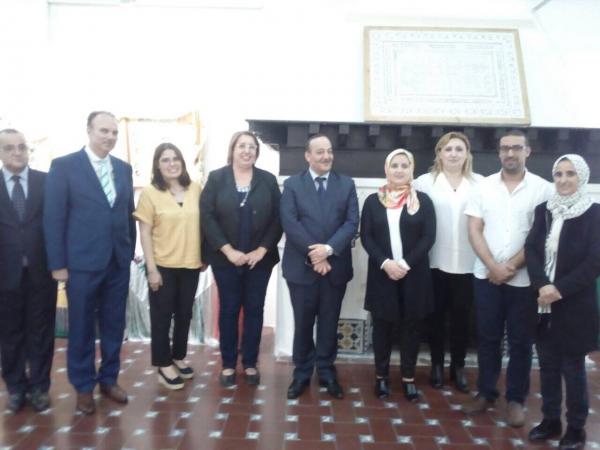 وزير الثقافة المغربي يزور مجموعة مدارس الورشة بتطوان