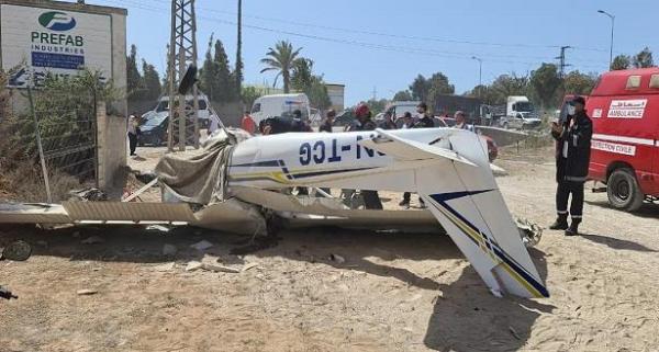 سقوط طائرة مدنية بالقنيطرة يتسبب في مصرع شخصين