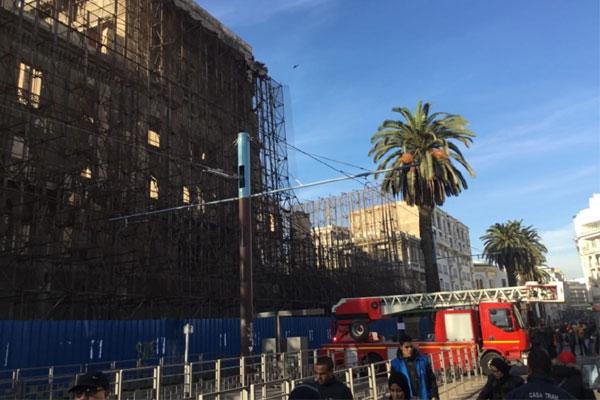 توقف حركة "ترامواي البيضاء" بسبب تساقط أحجار