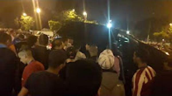 خطير..شخصان في حالة غير طبيعية يتسببان في حادثة سير خطيرة جدا بالرباط