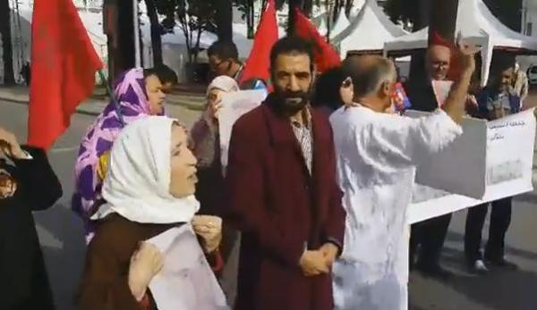 احتجاج عائلات ضحايا أحداث اكديم إيزيك