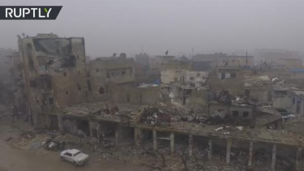 فيديو صادم لأحياء حلب بعد نهاية الحرب