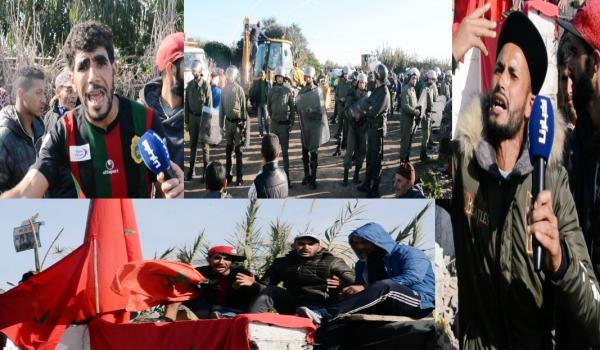 بعد أن تنكر لهم الجميع: مقصيون من السكن بدوار "السمار" يهددون بسحب الجنسية وحرق ذواتهم (فيديو)