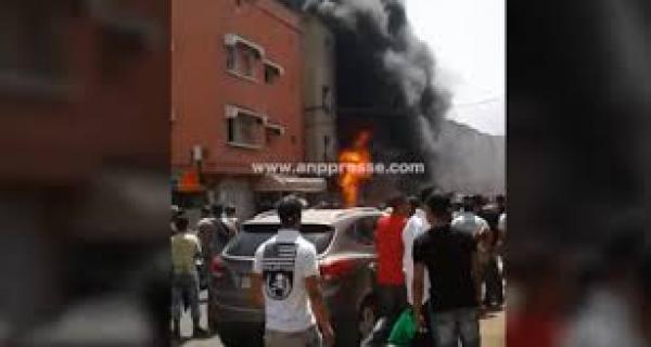 بالفيديو..اخ سيكليس يفقد عينه في حريق مهول بمحل دراجات بسيدي مومن