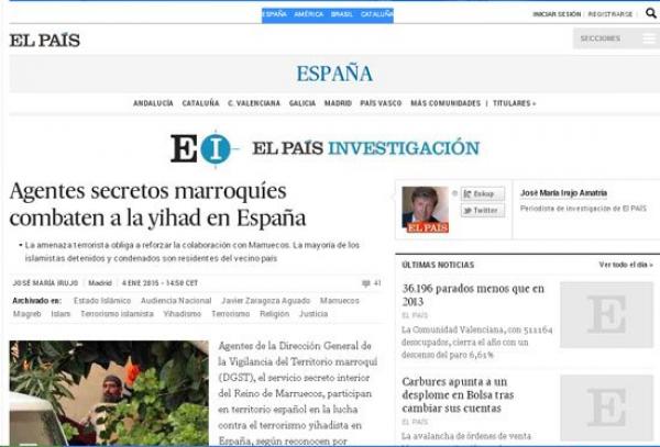 صحيفة "الباييس" الاسبانية : التهديد الإرهابى لداعش فى إسبانيا يتطلب تعزيز التعاون مع المغرب