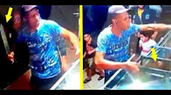 فيديو خطير ... مجرم يهدد مول الحانوت بسيف من الحجم الكبير