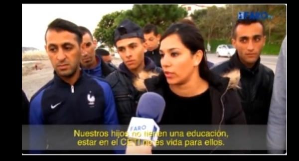 شرطة سبتة تضبط مجموعة من المهاجرين الجزائريين يقيمون في مخيم الافارقة