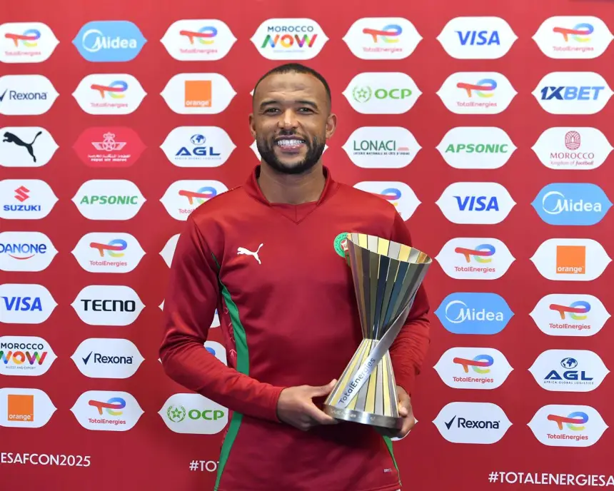 أيوب الكعبي يُتوج "رجل المباراة" بعد ثنائية أمام زامبيا في كأس أفريقيا