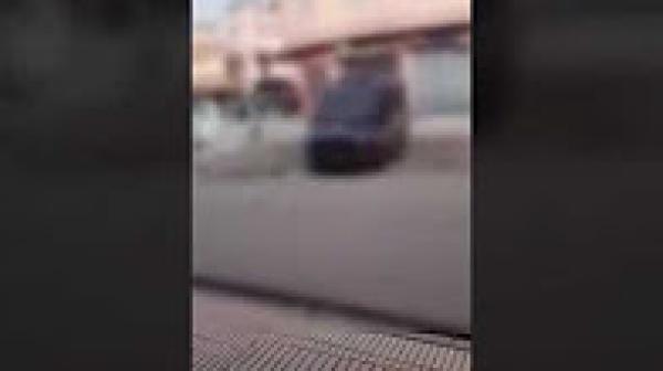 أحداث شغب في مباراة رجاء بني ملال وبرشيد ورشق الامن وسيارات خاصة بالحجارة