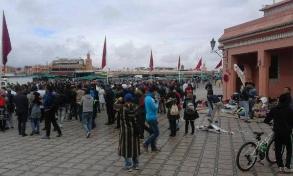 فض معتصم احتجاجي لـ10 آلاف إطار بمراكش تزامنا مع كوب 22