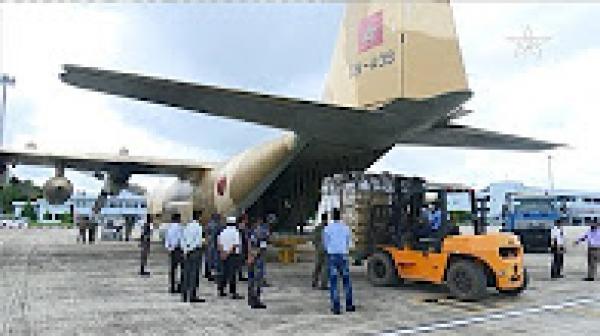 فيديو وصول المساعدات المغربية لمسلمي الروهينغا