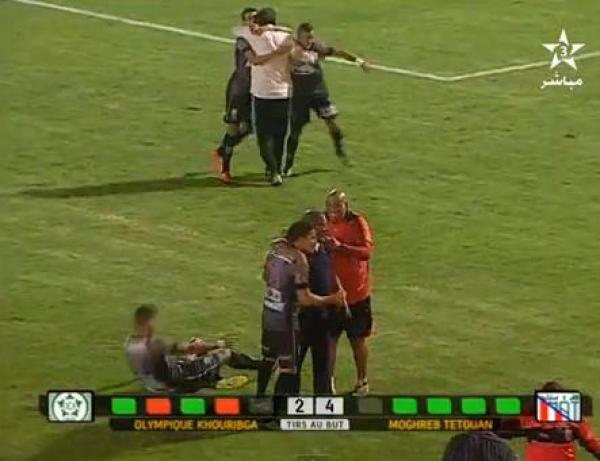 ضربات الترجيح لمباراة اولمبيك اخريبكة 2 - 4 المغرب التطواني