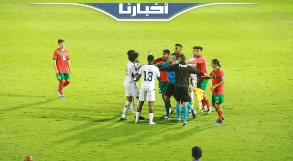 مشاداة قوية بين لاعبي المنتخب الأولمبي ونظيره الدومينيكاني