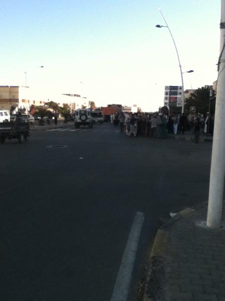 سلطات بوجدور تفرق وقفة لقبيلة أيتوسى على خلفية أحداث مدينة آسا