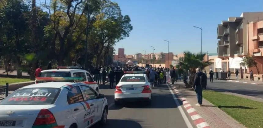 مسيرة ضد الفساد تجوب شوارع مراكش