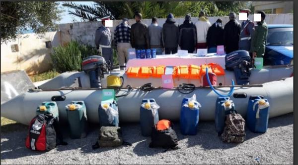 توقيف شبكة تنشط في تنظيم الهجرة غير المشروعة والاتجار بالبشر بالناظور