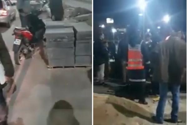 انقلاب سيارة وسط مكناس بسبب غياب لافتة الأشغال