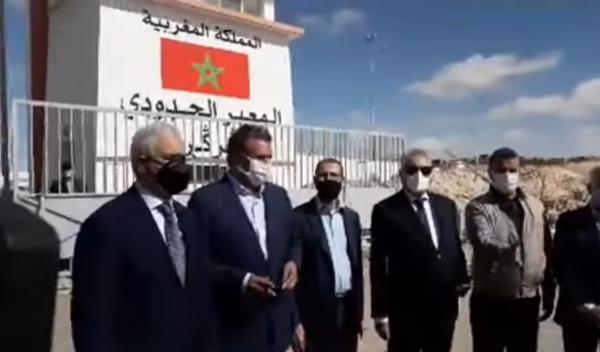 رئيس الحكومة العثماني وأخنوش بمعبر الكركارات