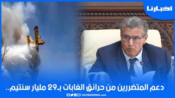 الحكومة تدعم المتضررين من حرائق الغابات بشمال المملكة بـ29 مليار سنتيم