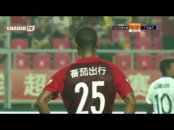 اسيست أيوب الكعبي في أول مشاركة له مع فريقه الصيني